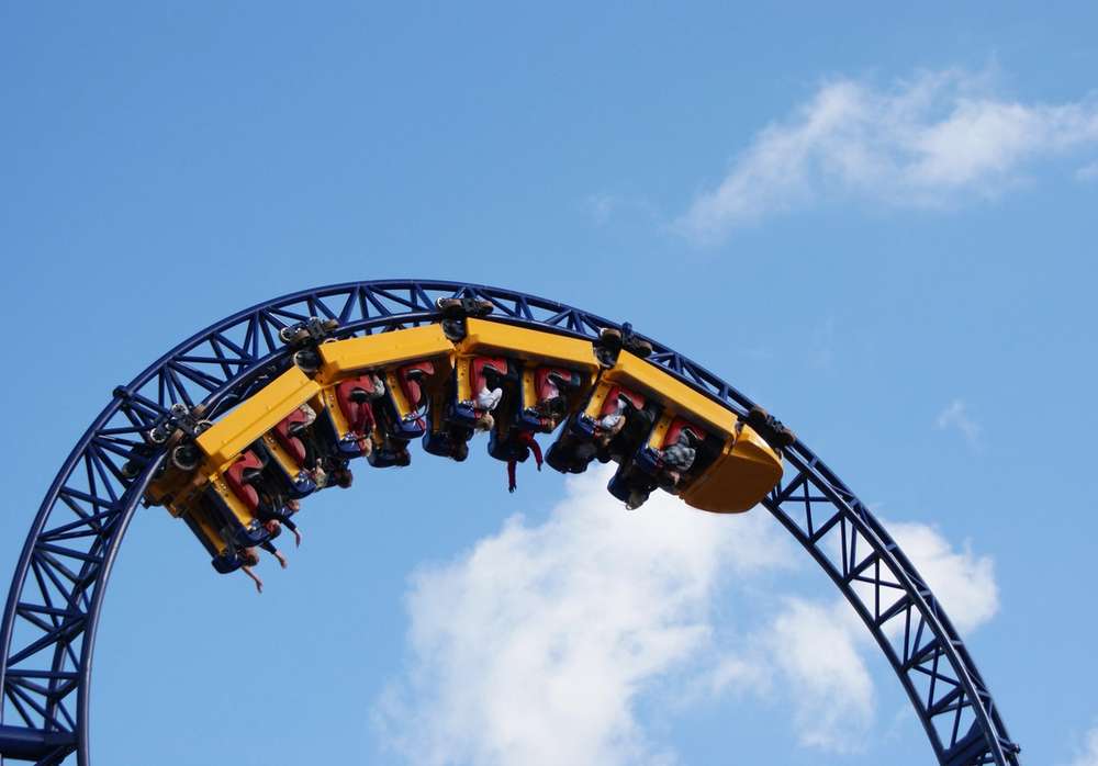 Berg-og dalbane på Liseberg.