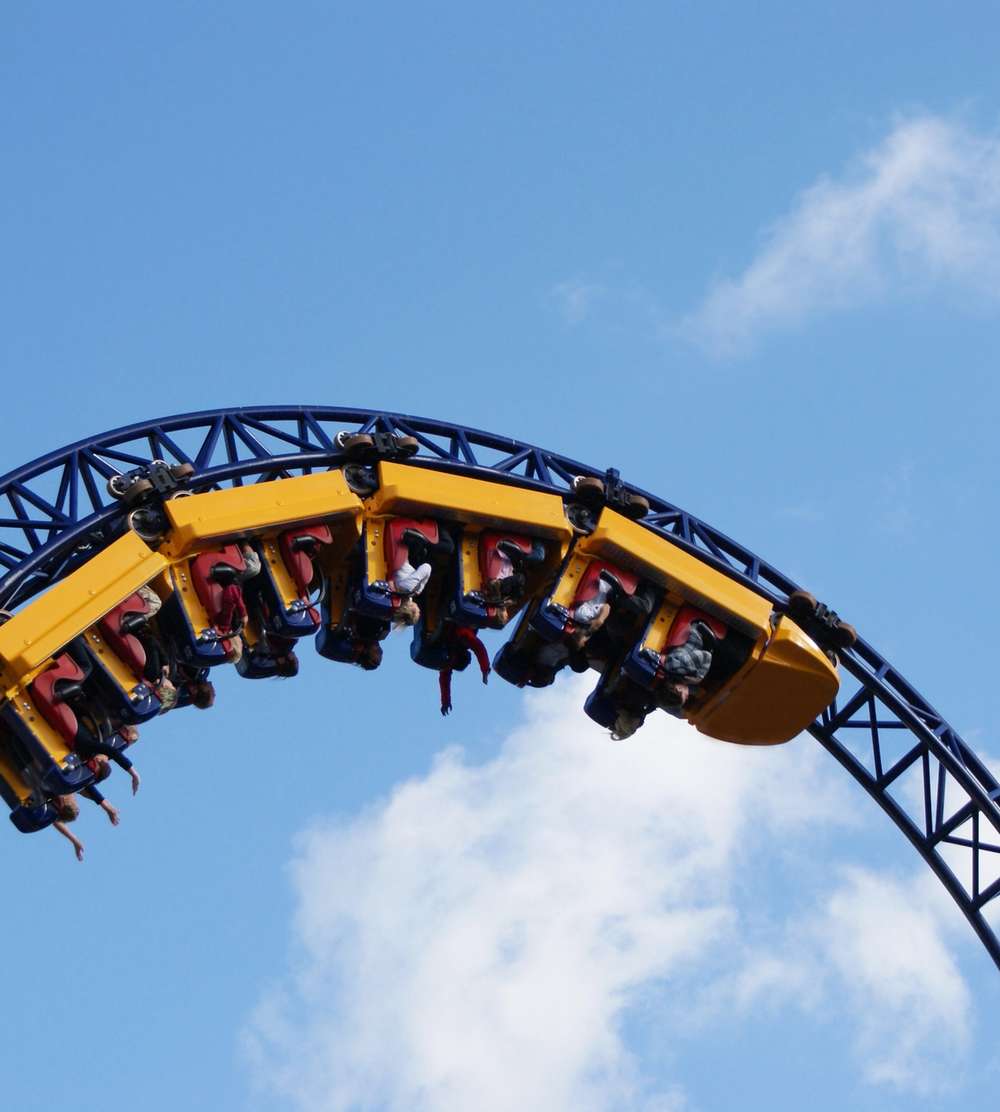 Berg-og dalbane på Liseberg.