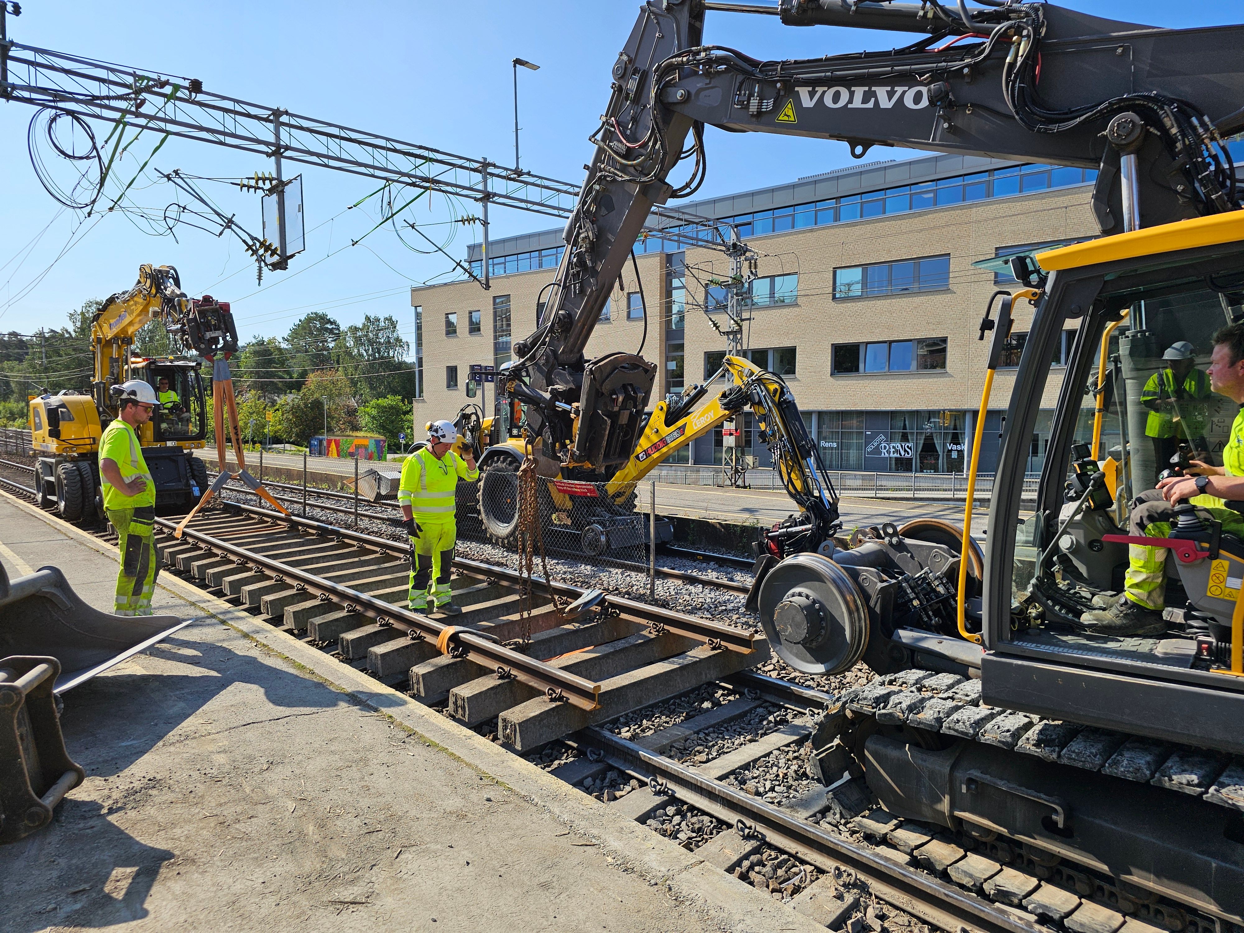 Diggers at Kolbotn