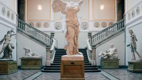 Grecian statue at the art museum in stockholm