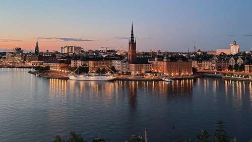Sockholm by om natten