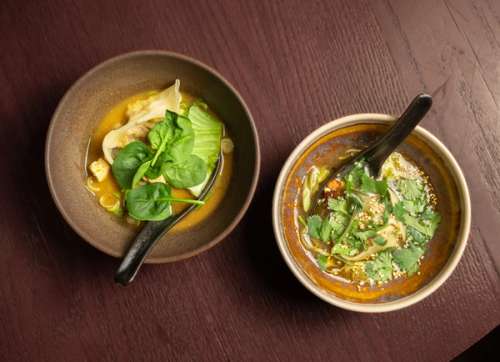 Hot soups.