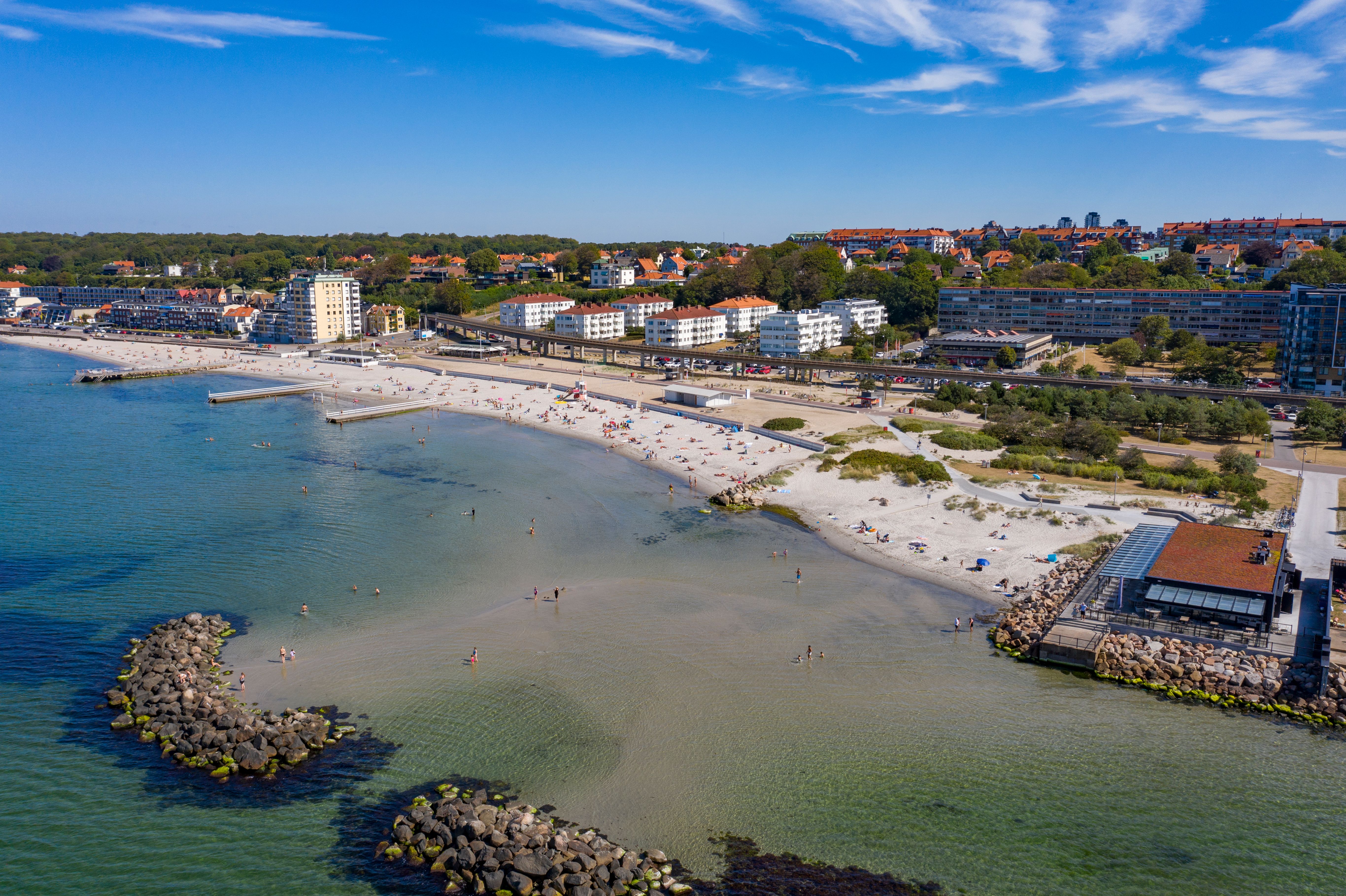 A beach in Helsingborg