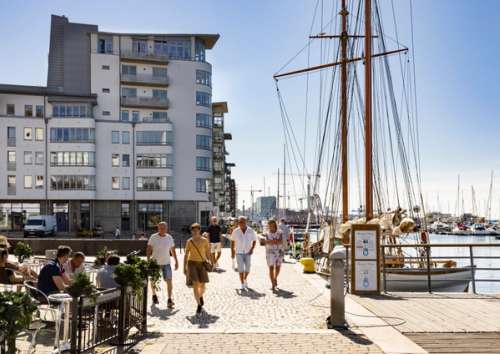 Seaside promenade in Helsingborg