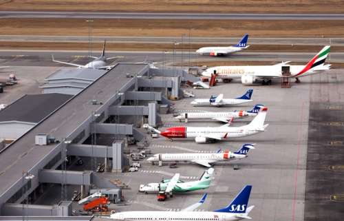 Flyoppstillingsplass på Oslo Lufthavn Gardermoen