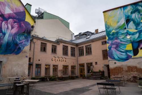 Utsiden av kles- og interiørbutikken Grandpa i Göteborg.