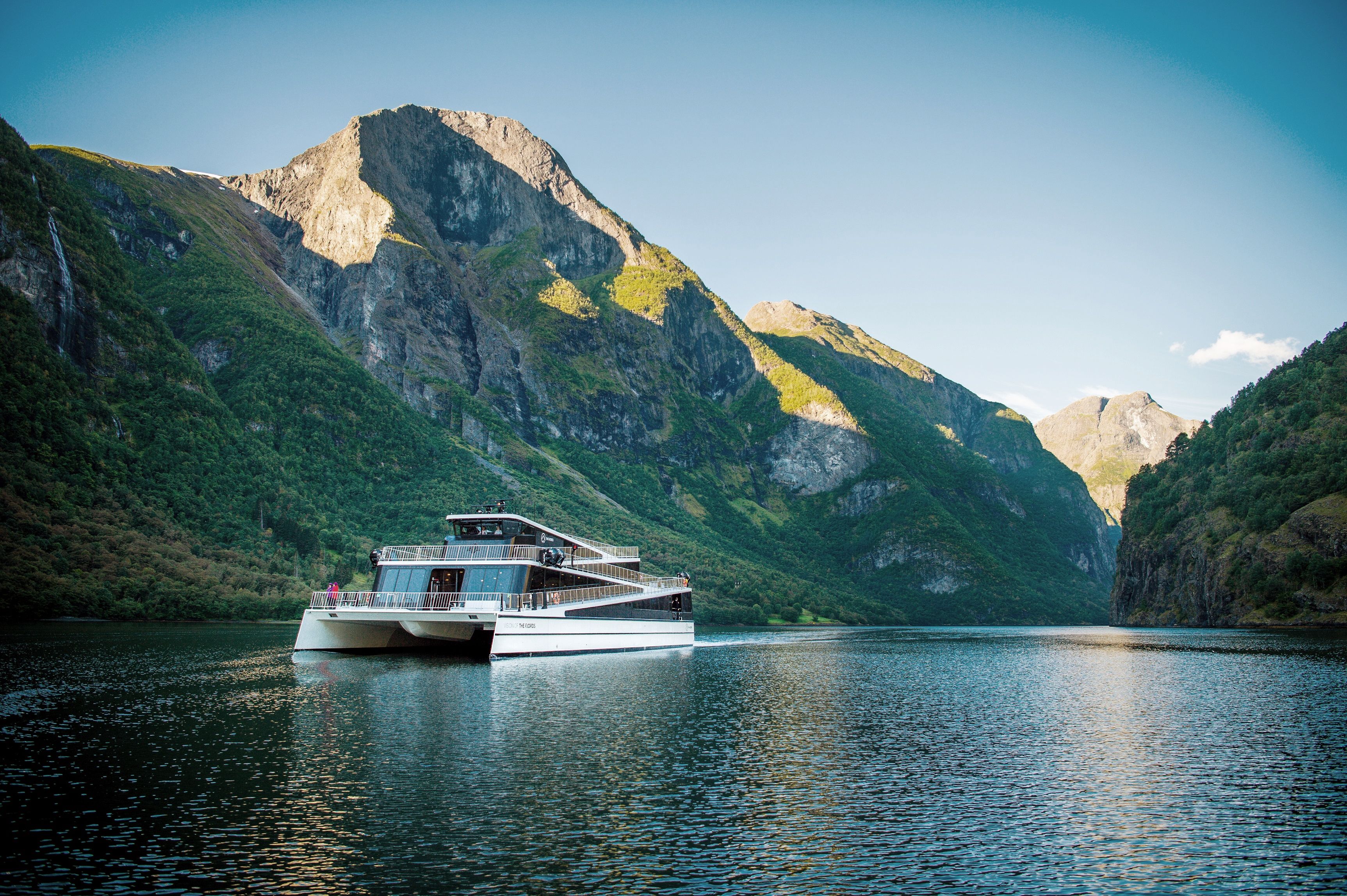 The ferry Vision on the Fjords on the fjord.