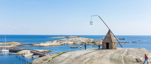 Vippefyr på et svaberg på Verdens ende