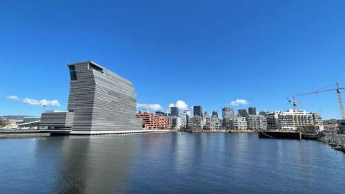 View over Oslo from the water.