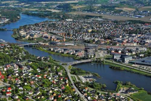 Nitelva gjennom Lillestrøm sentrum