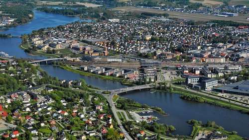 Nitelva gjennom Lillestrøm sentrum