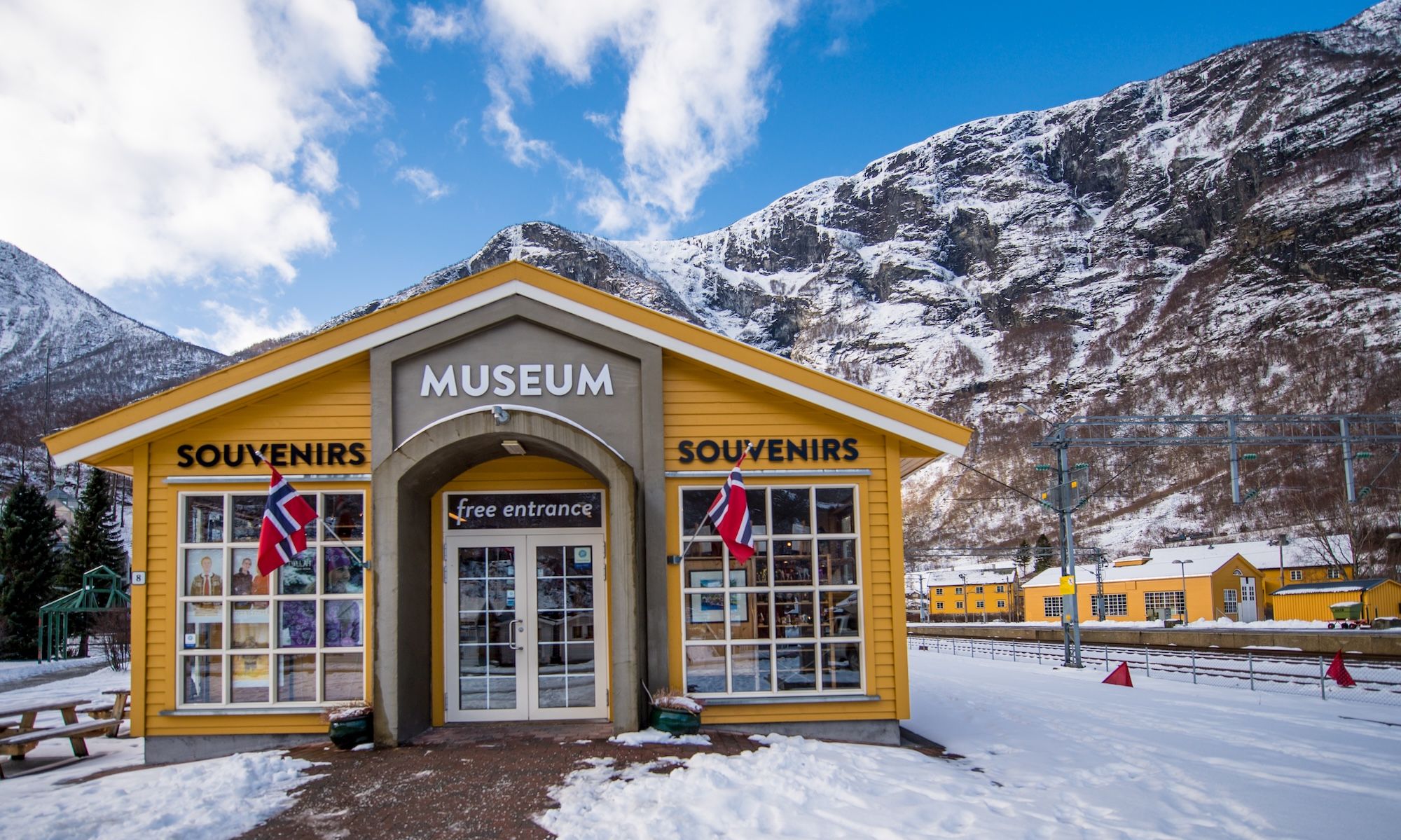 Gul bygning Flåmsmuseet