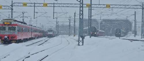 tog på verksted i snøføyk