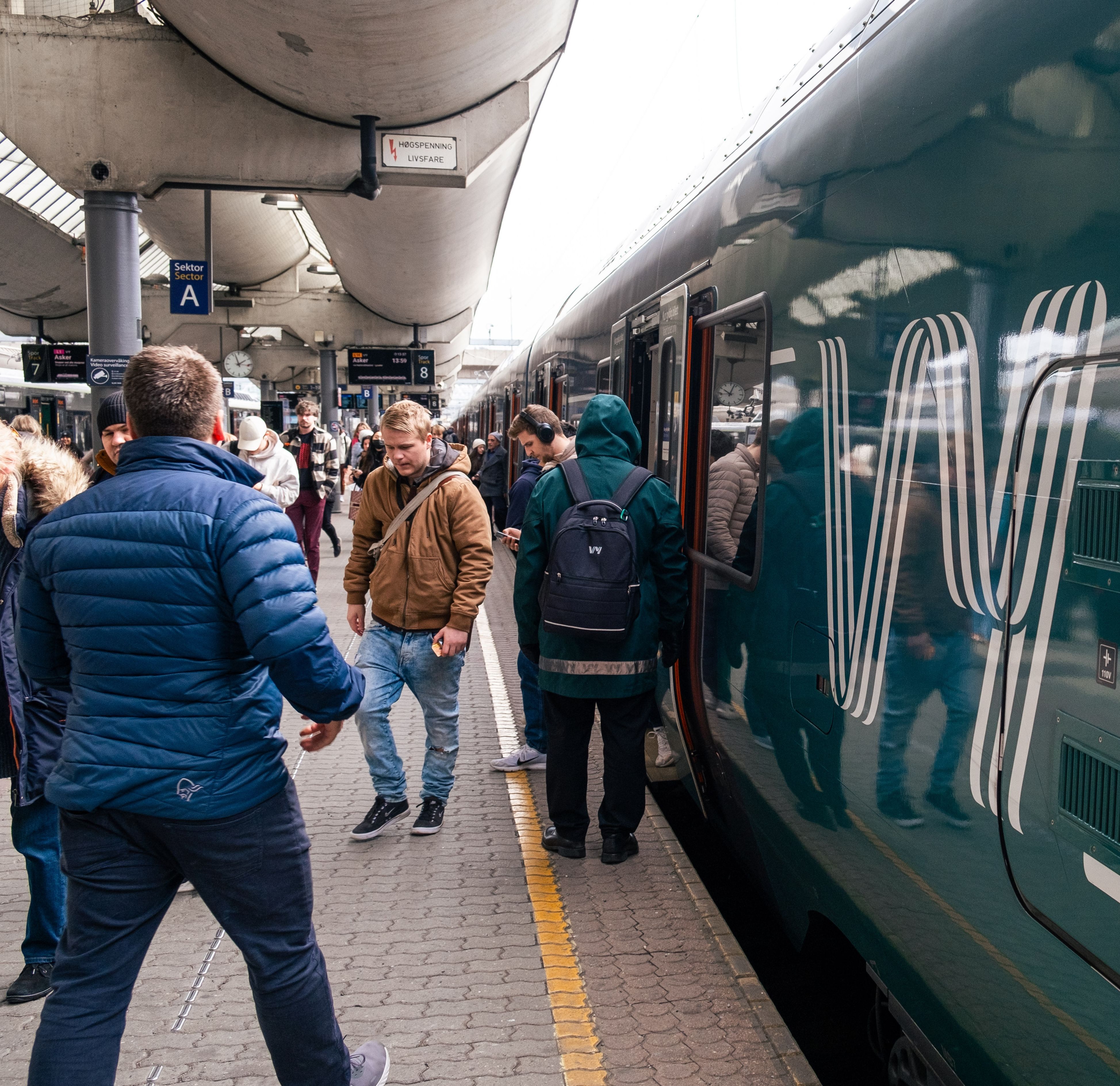 Train at Oslo Centralstation