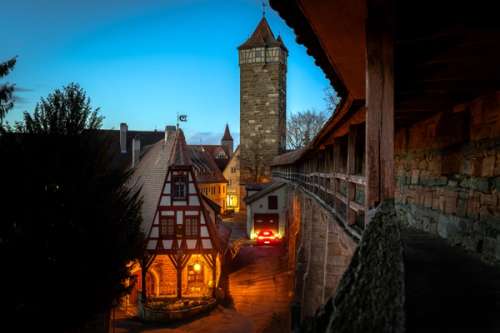 Klokketårn i Rothenburg.