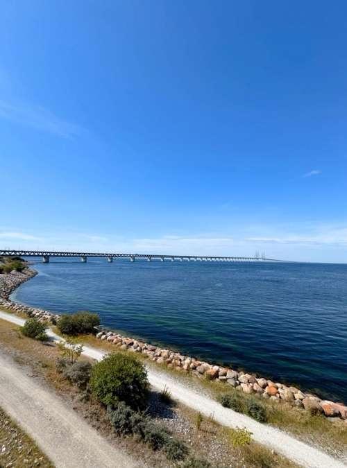 View of the Öresund Bridge.