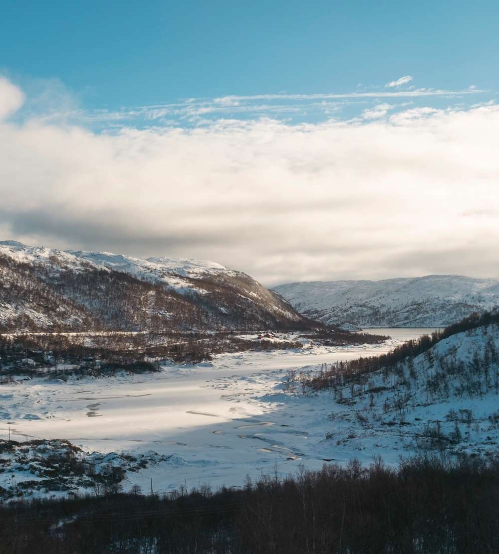Vinterlandskap på Bergensbanen.