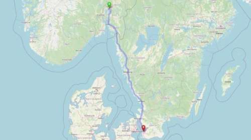 Sommartåg Oslo-Malmö - sträcka