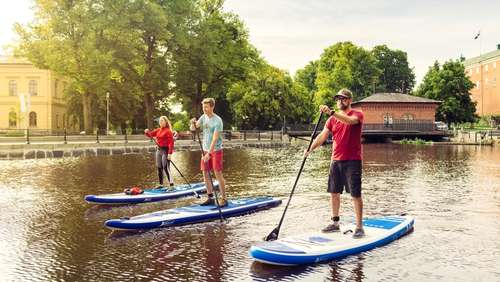 Paddla SUP i Västerås stadskärna
