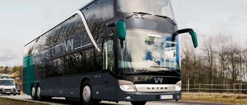 Vy buss på väg