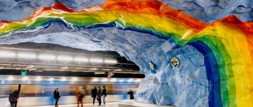Stockholm subway art